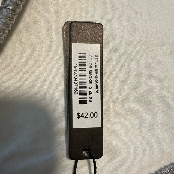 SKIMS Velour Bralette - Smoke XS - Picture 3 of 4